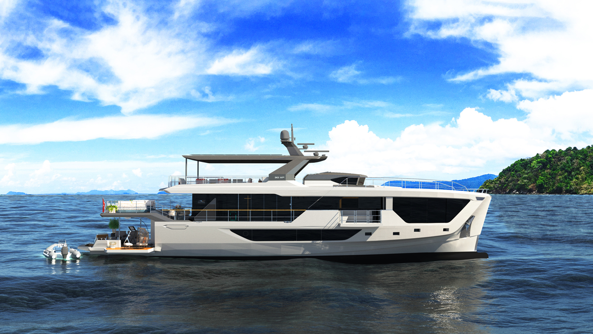 Numarine presenta il 30XP al Cannes Yachting Festival 2024: primo superyacht ibrido con design scandinavo e spazi innovativi.